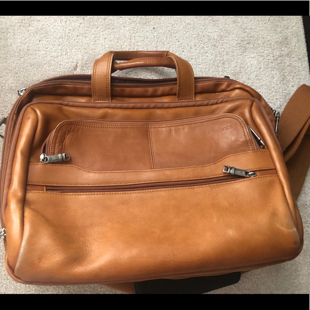 Samsonite leather briefcase